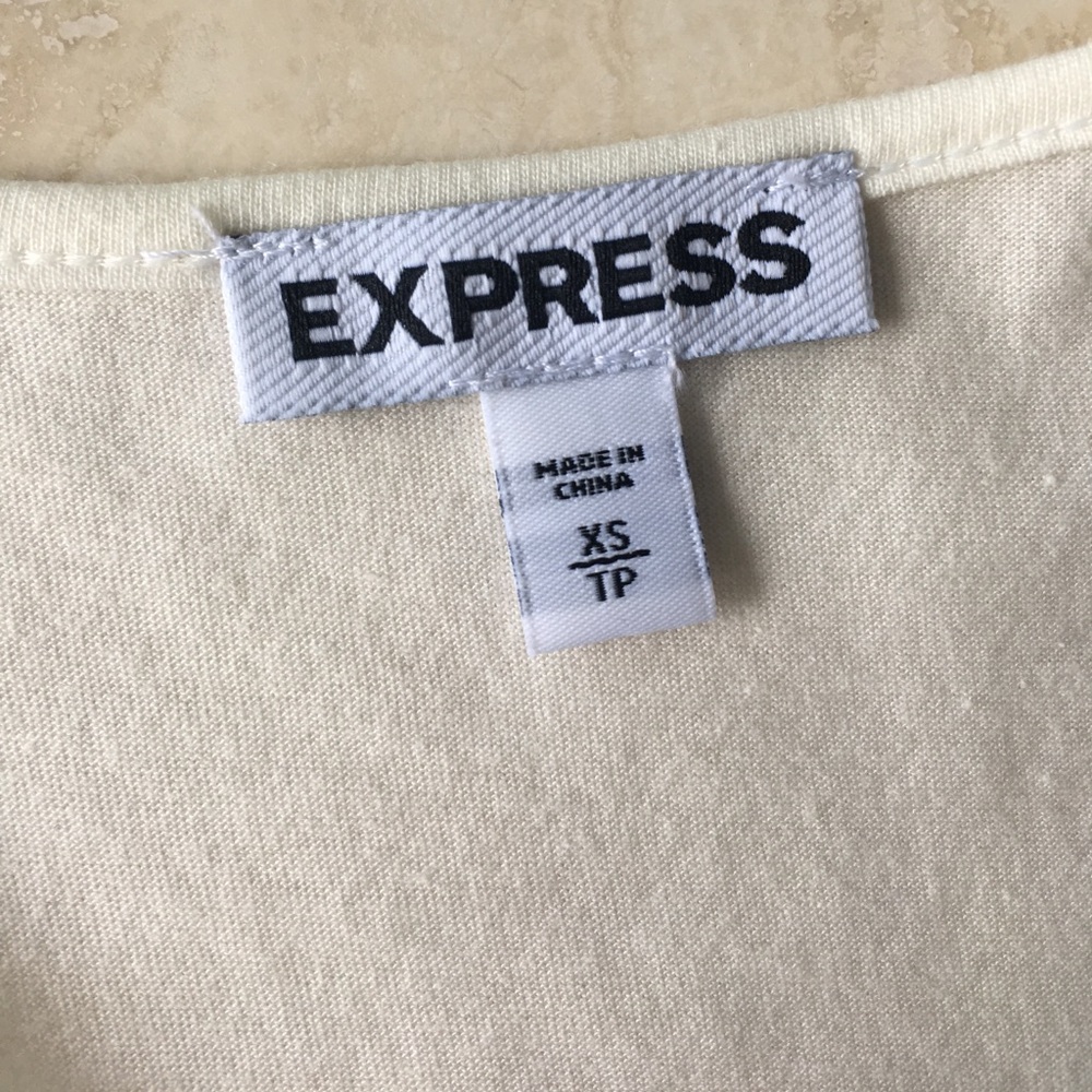NWOT Express Cotton Top w/Lace Front - Picture 2 of 3