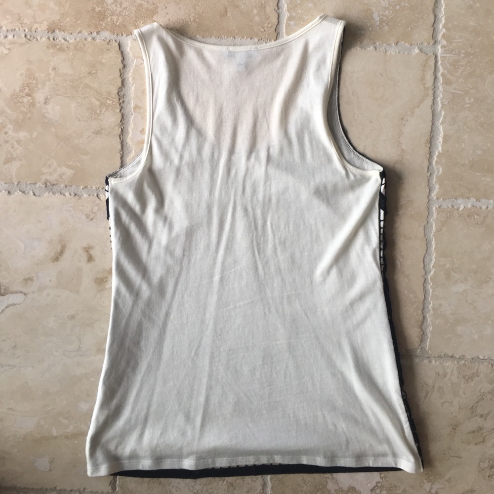 NWOT Express Cotton Top w/Lace Front - Picture 3 of 3