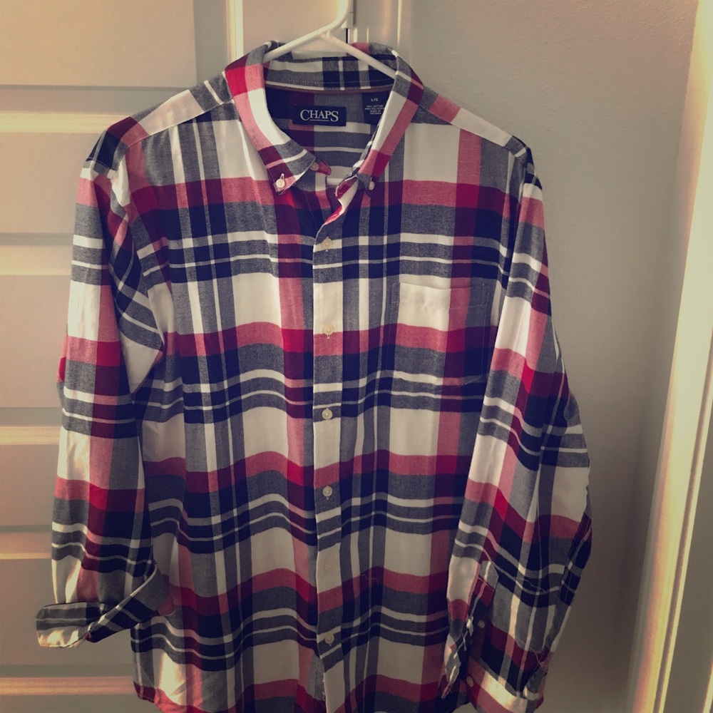 Men's Chaps Button Down Flannel