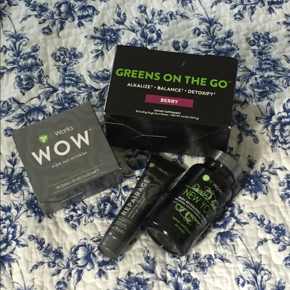It Works Berry greens, repairage, WOW, New YOU