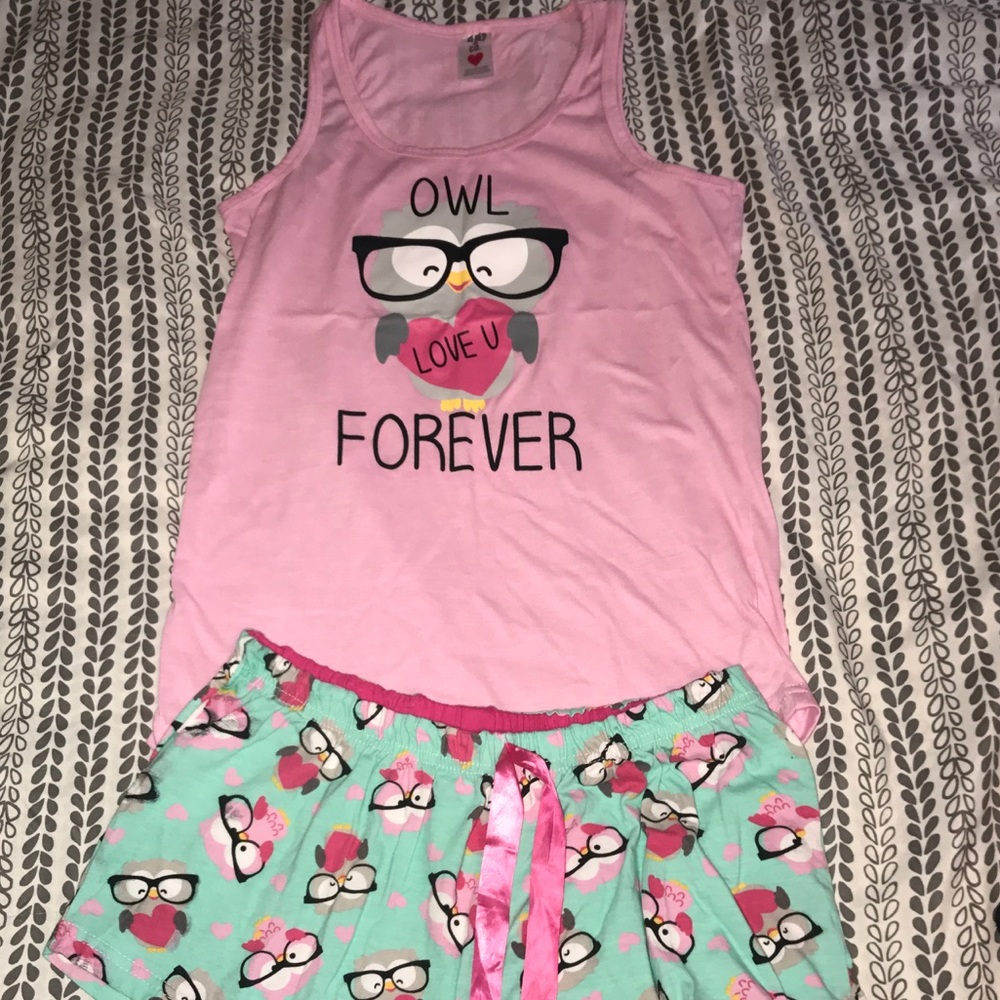 NWOT pajama set! L top/M shorts