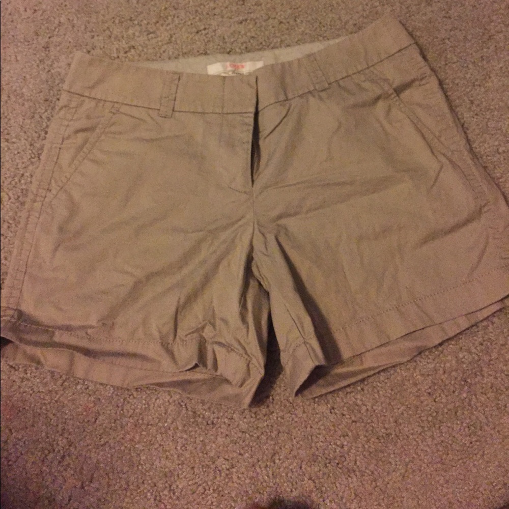 Khaki Short Shorts J Crew