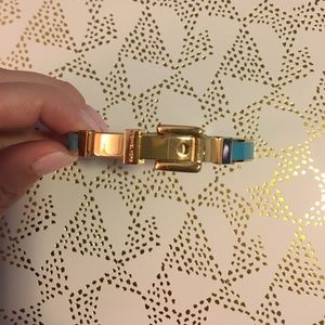 Turquoise Michael Kors Buckle Bangle Bracelet