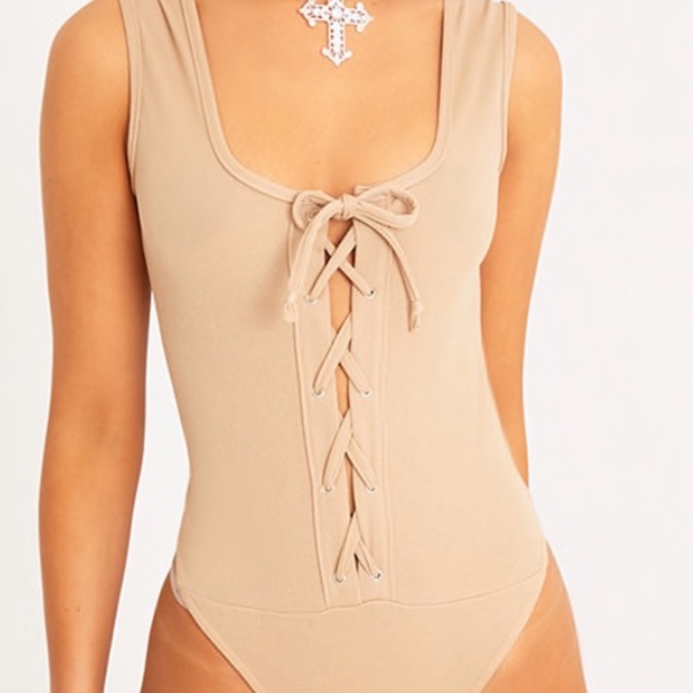 PLT Corset Detail Bodysuit