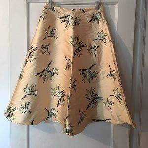 Floral Print A-Line Skirt