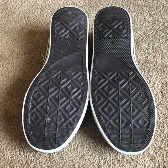 Mens Sneaker Shoe Black/Brown/White Canvas Boys - Picture 8 of 8