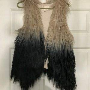 boutique faux fur vest