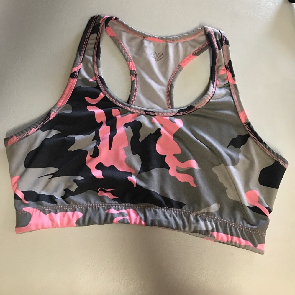 Pink Camo Sports Bra