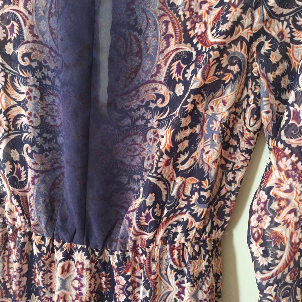 Boho maxi dress with dramatic back detail!