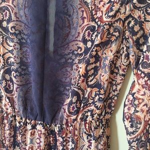 Boho maxi dress with dramatic back detail!