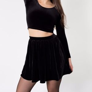 American Apparel Velvet Skirt XS
