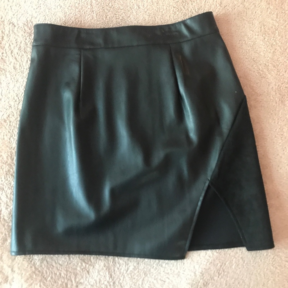 Leather & Suede skirt