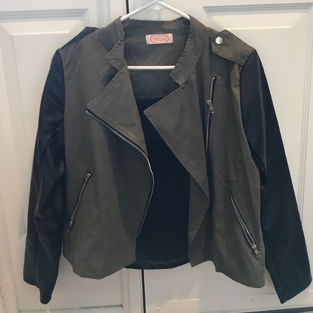 Never worn drapey moto jacket