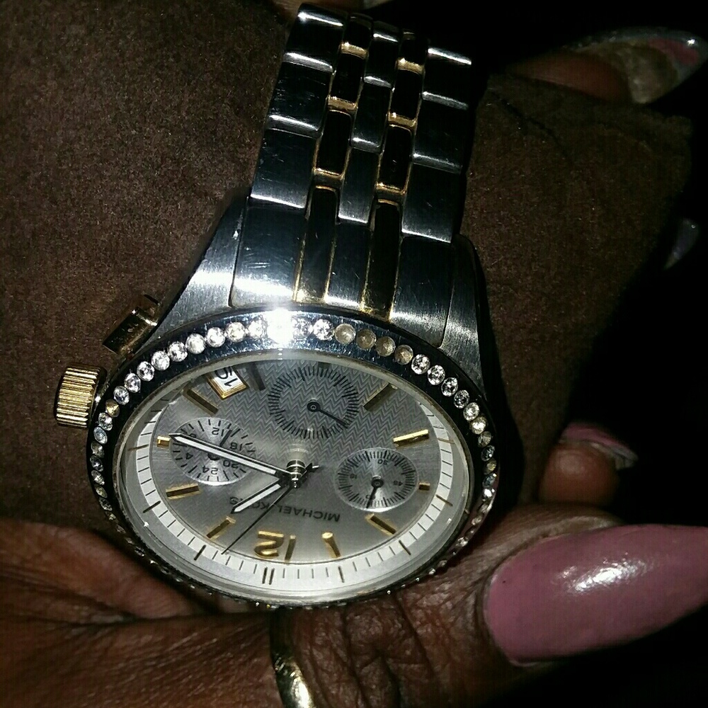 Michael  kors Silver and gold tone watch