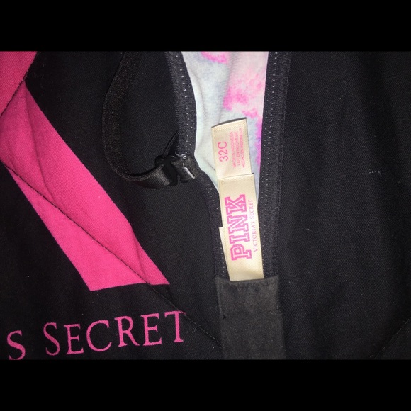 VS Pink Marbled "Wear Everywhere Push-Up Bra (32C) - Picture 4 of 4