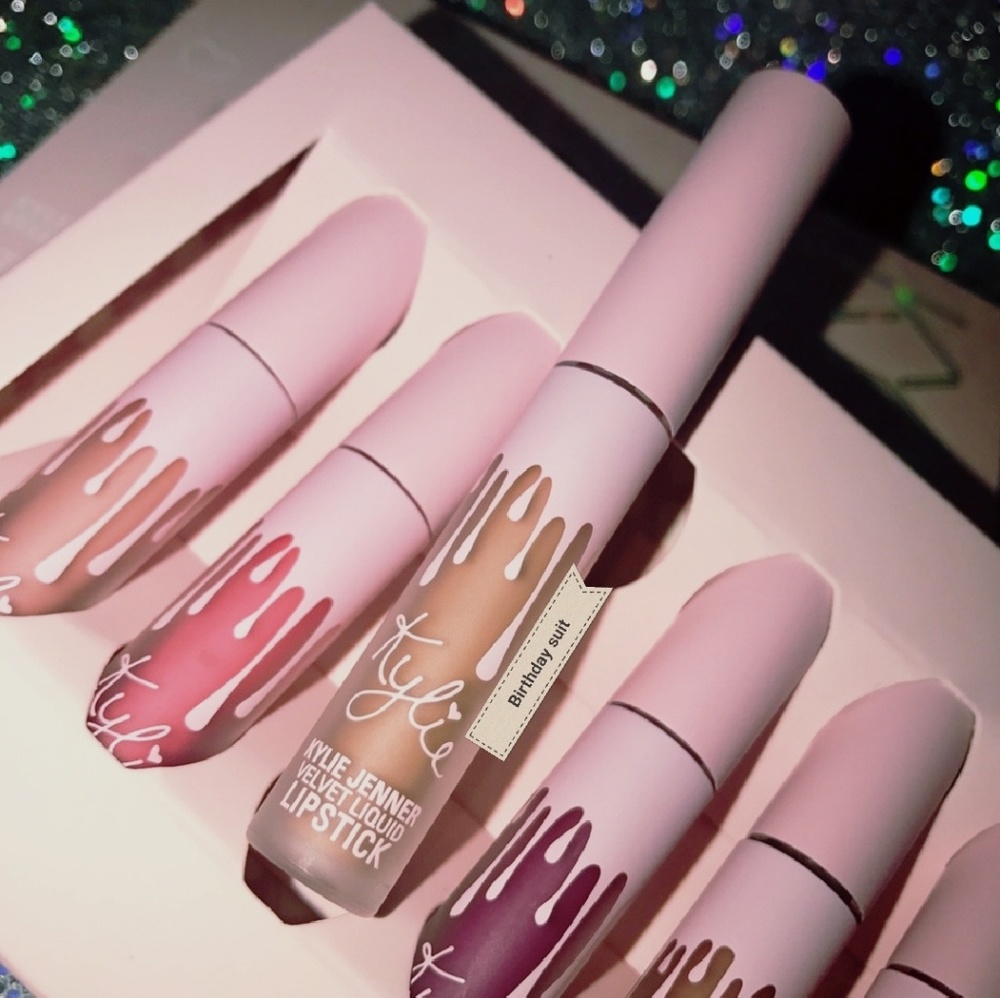 Authentic never used Kylie birthday suit lipstick