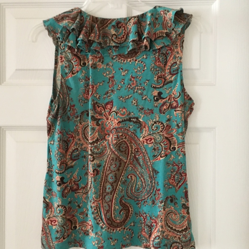 Soft Cotton Ruffled Tank Top - Picture 2 of 3