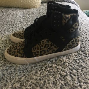 Supra SkyTop Women's 8 Cheetah Sneakers