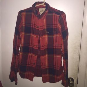 Red Hollister Flannel, Good condition