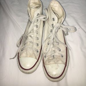 White Hightop Converse