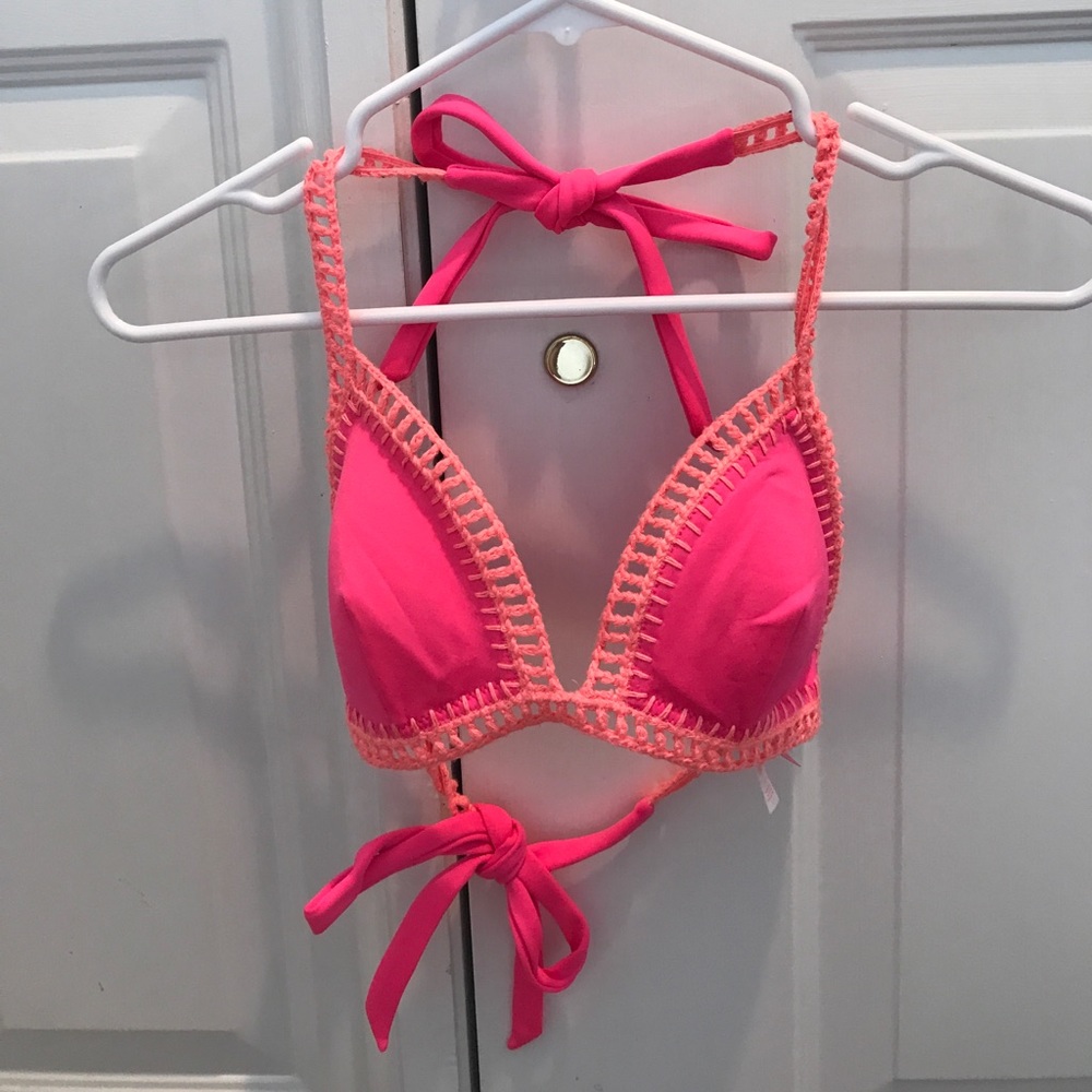 Victoria's Secret hot pink bikini top