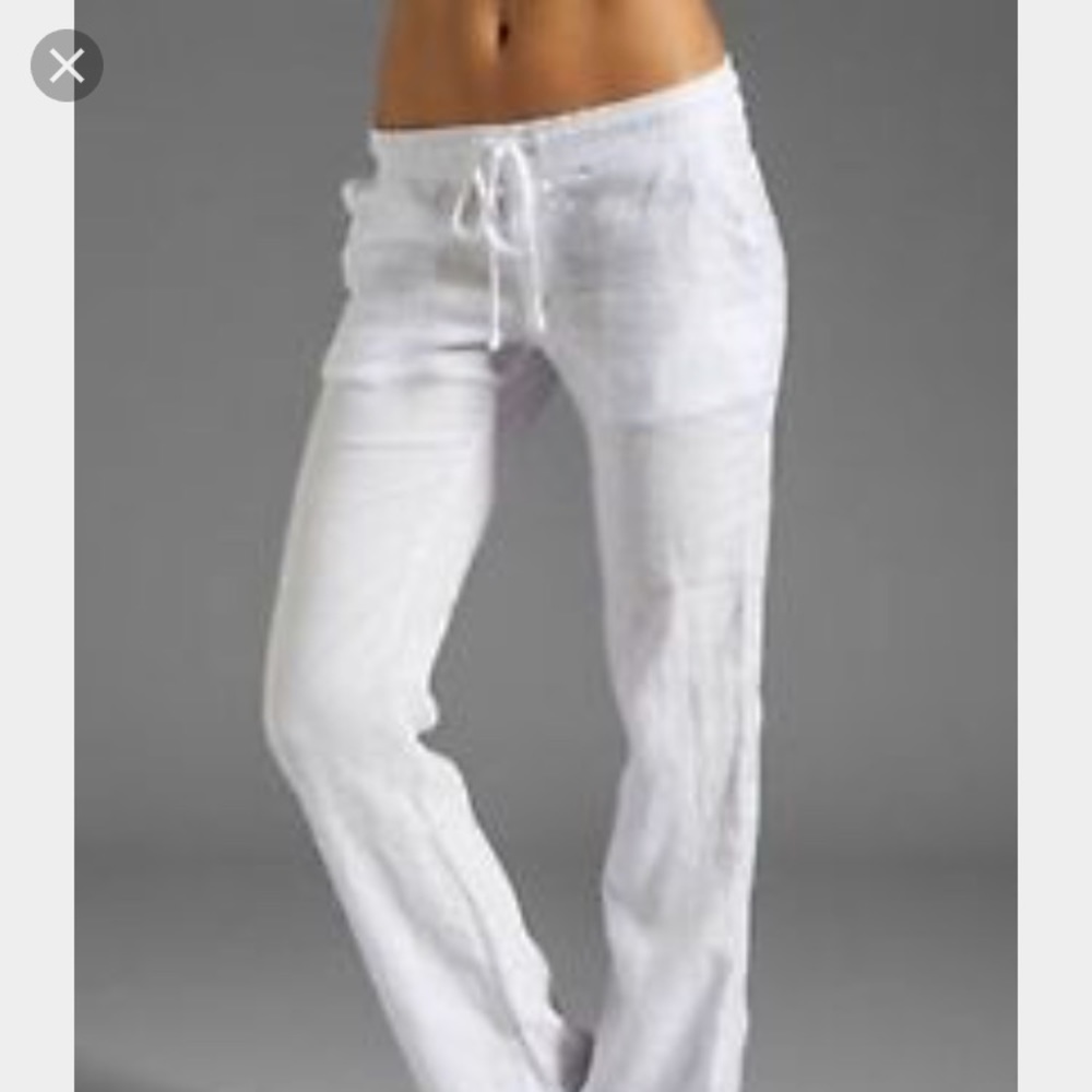 NWT James Perse Standard White Linen Pants