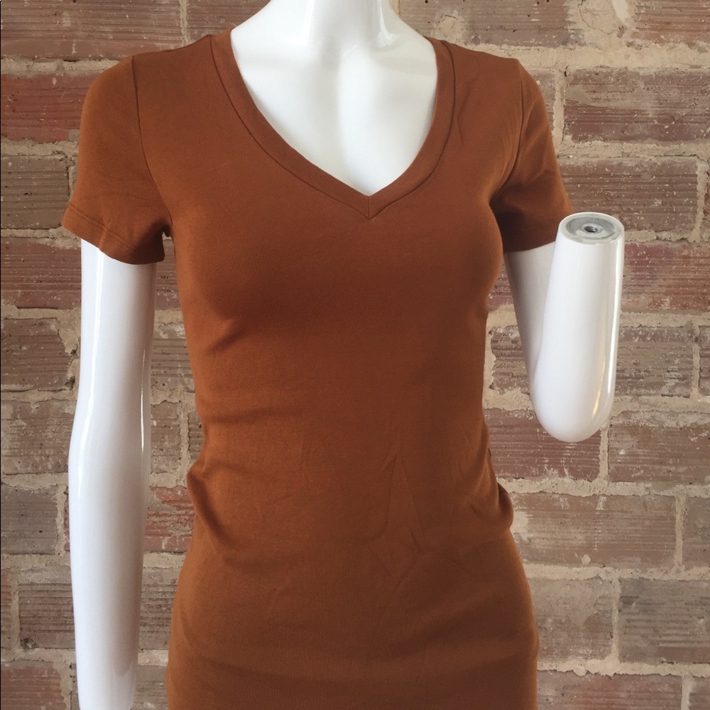 J Crew Perfect Fit shirt in cinnamon