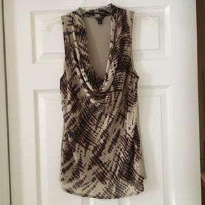 Flattering Cowl Neck Top.  Great with Jeans! GUC