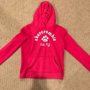 Pink abercrombie kids hoodie