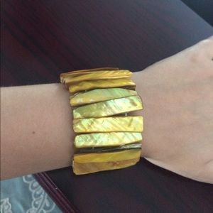 Yellow Beaded Bracelet