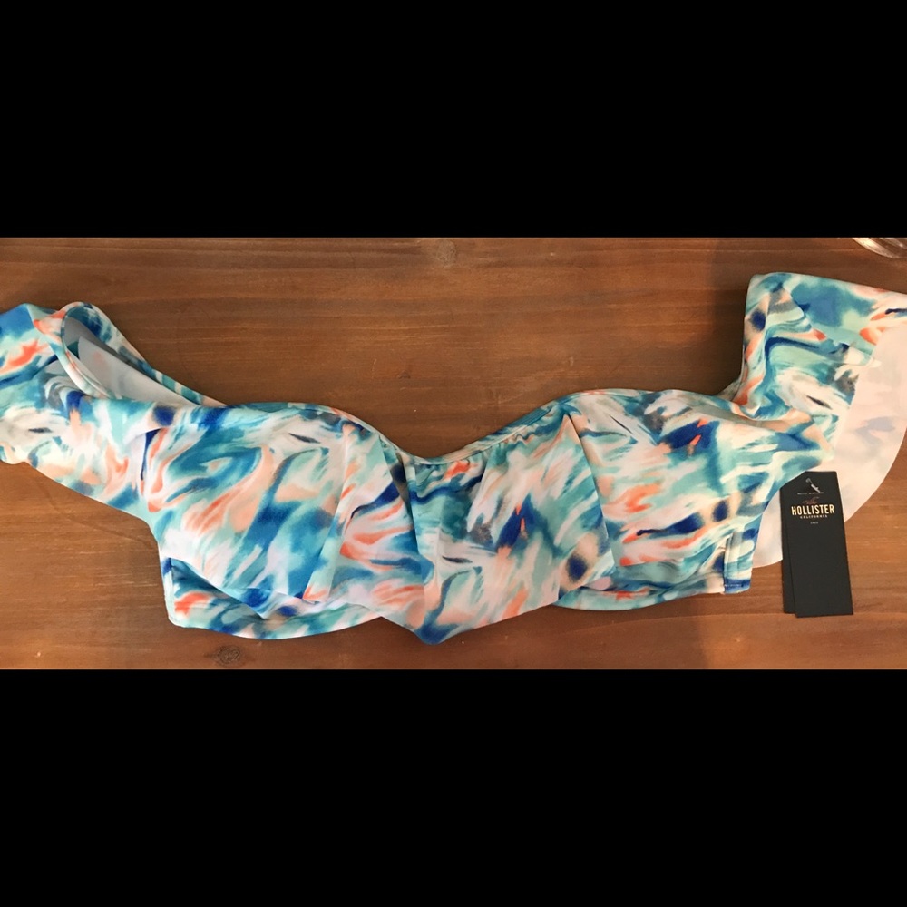 Super cute Off the shoulder ruffle bikini top