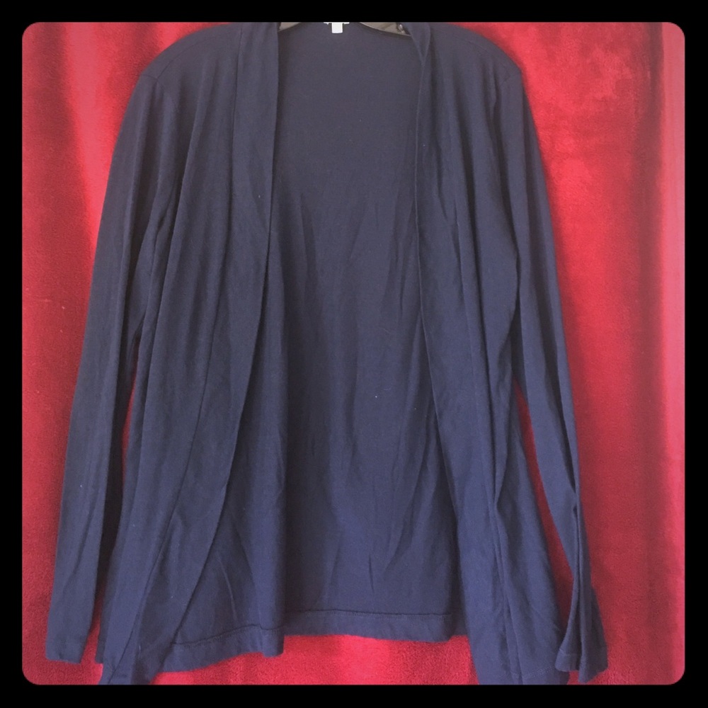 Jcrew light cotton cardigan (navy)