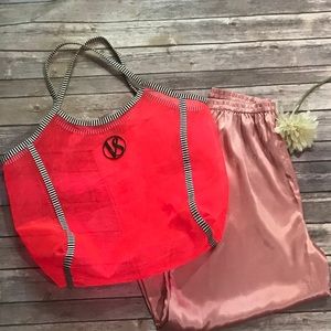 VIctoria's Secret Pink Tote & Pajama Pants Large