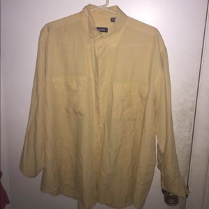 Large Yellow button up