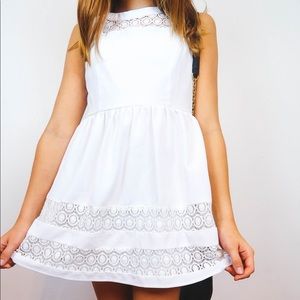 White lace dress
