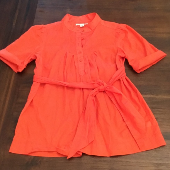 Banana Republic top M deep orange/coral - Picture 1 of 4