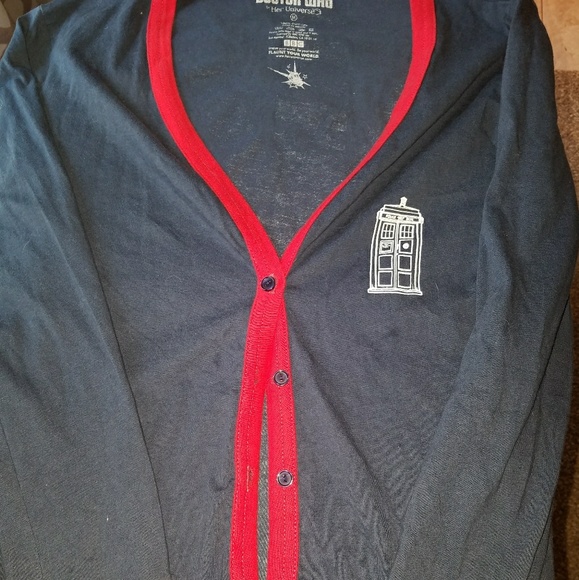 Hot Topic Tops - Dr. Who cardigan.  Soft sweatshirt material.