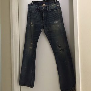 RRL low straight mens jeans