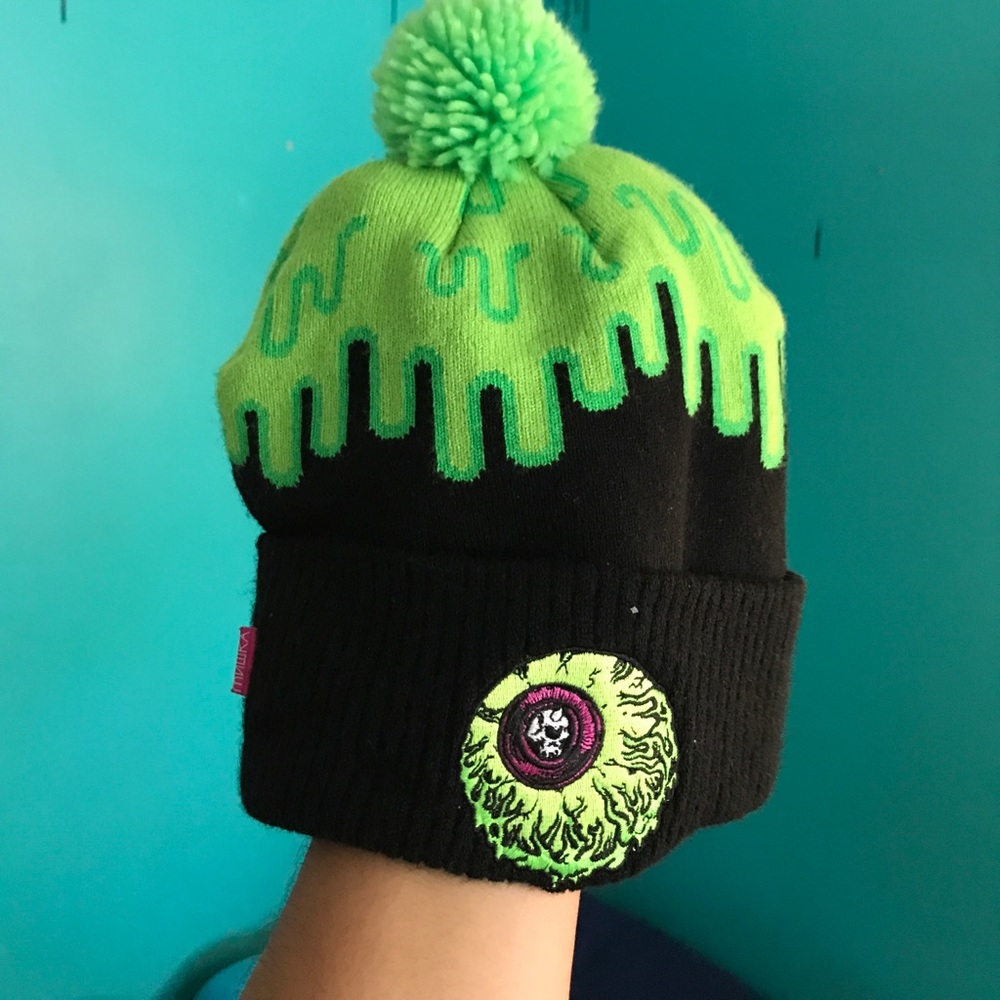 MISHKA NYC | Green Slime Keep Watch Beanie