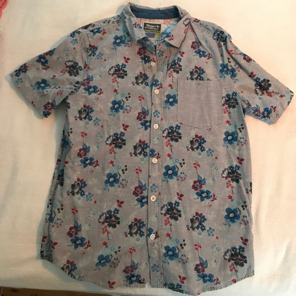 Modern Amusement Short Sleeve Button Down