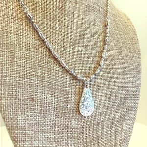 Hammered Sterling Silver Necklace