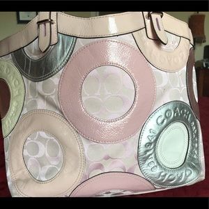 Pink coach bag