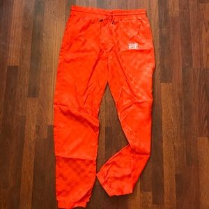 V FILES SPORT PLUS | Orange checkered active pants