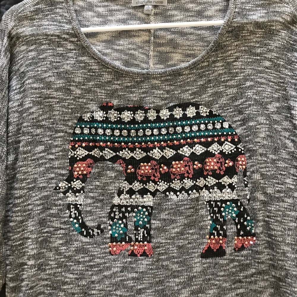🍑 Jeweled Elephant Shirt 🍑 CLOSET CLEAROUT 🍑
