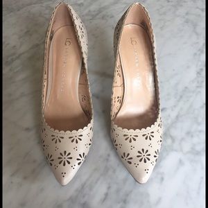 LC Lauren Conrad laser cut pumps