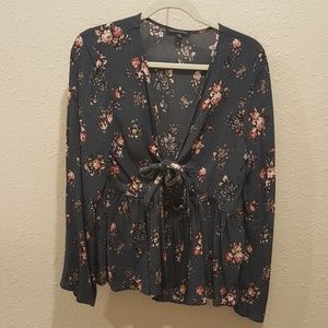 American Eagle Deep V Blouse