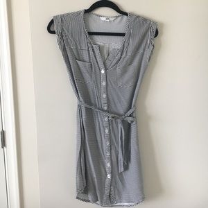 Jack black and white striped dress