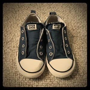 Boys converse, navy blue, slip on sneakers