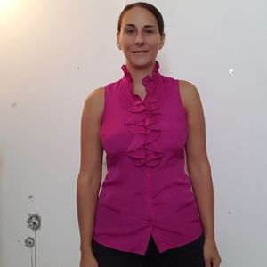 The Limited sleeveless button down