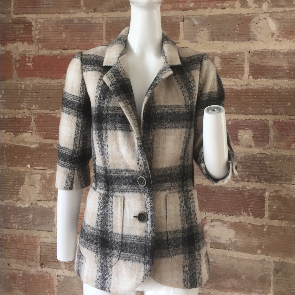 Plaid Jacket Work Coat